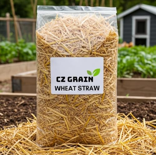 1 Pound Wheat Straw for Animal Bedding, Garden Mulch, Compost & Fertilizer, and Grass Cover