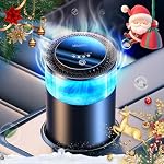 Hitolza Smart Car Air Fresheners, Ambient Light & Mist, Auto On/Off, Adjustable Intensity Car Air Freshener Diffuser, Fragrance Lasts 6 Months, Built-in Battery, Scent Refill X2 - Osmanthus Orchid