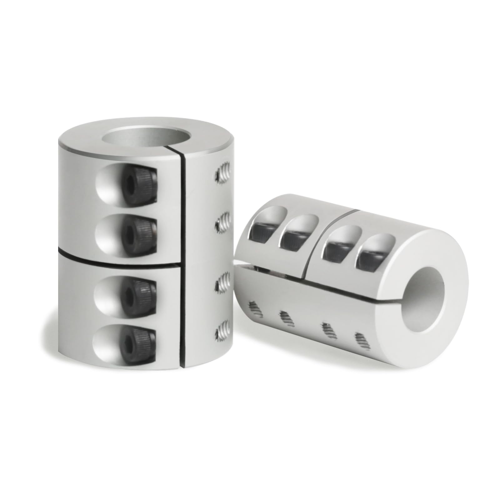 Snapklik.com : 2 Piece 12mm To 14mm Shaft Coupling, Aluminum Rigid ...