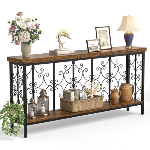 XCSOURCE Console Table, 70.9" Entryway Table with Storage Shelf, Extra