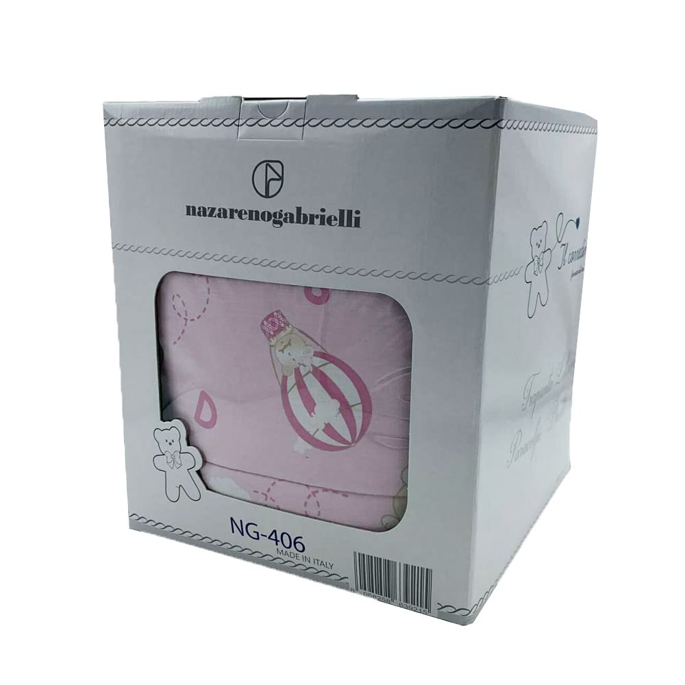 nazarenogabrielli Trapunta Anallergica Double Face Lettino/Culla Moda Egidio (Rosa)