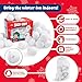 Narwhal Novelties 2 Inches Fun Fake Snowball 50 Pack for Kids - Artificial Snowballs Bulk for Indoor and Outdoor - Snow Ball for Decorations, Winter Toy Games Fights - Fun Christmas Party Activities