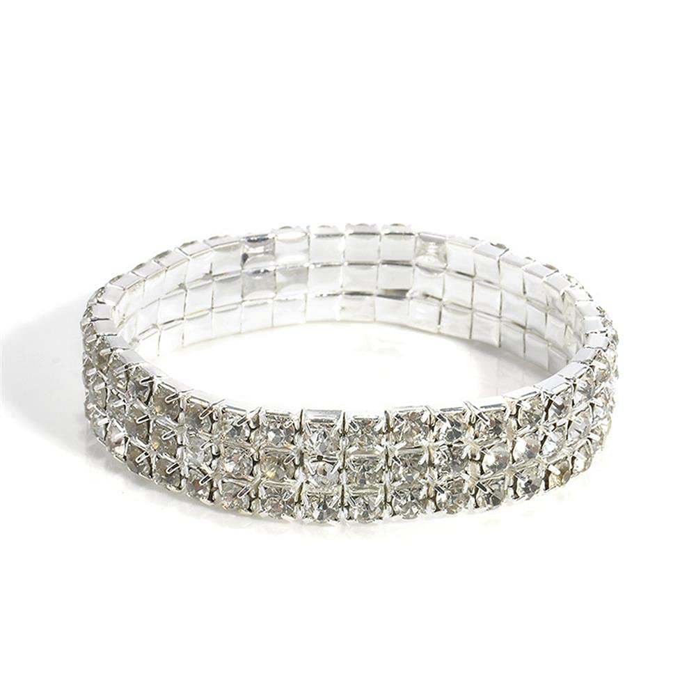 ShymuhRhinestone Anklets Bracelets Crystal Stretch Ankle Bracelets Boho Elastic Foot Chain Jewelry Sexy Anklets Crystal Rhinestone Stretch Tennis Ankle Elastic Bracelet Twinkle Diamond Anklet