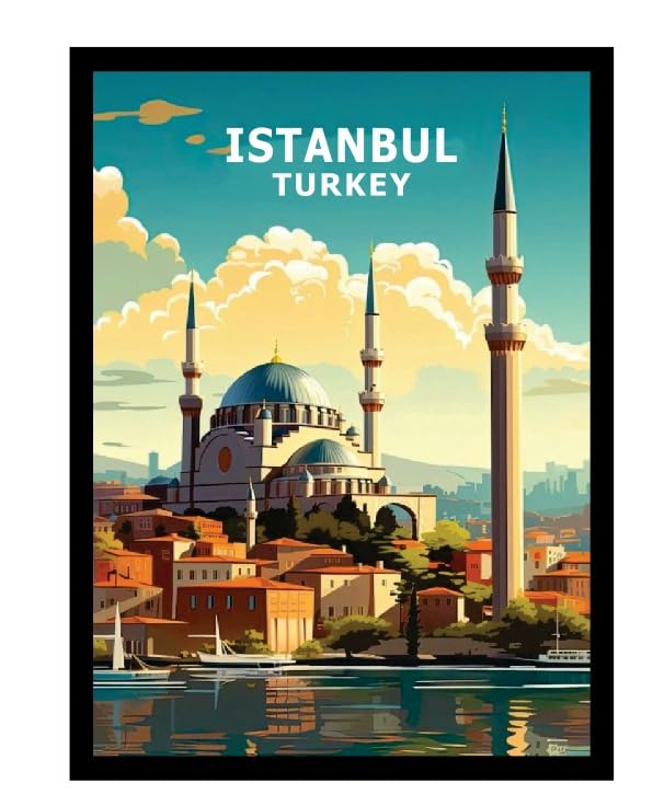 Skywalk Souvenir Istanbul Turkey Wooden Fridge Magnet (Multicolor) PBS-M-707