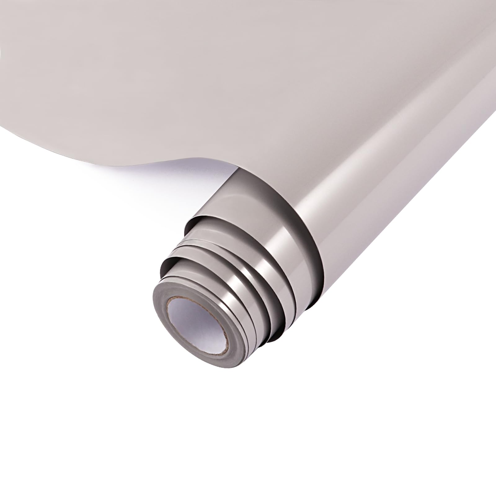 NANAPLUMS Plotterfolie Textil, Transferfolie für Textilien - Flexfolie zum Aufbügeln, Plotterfolie für DIY Shirts, 30,5 cm x 150 cm, grau