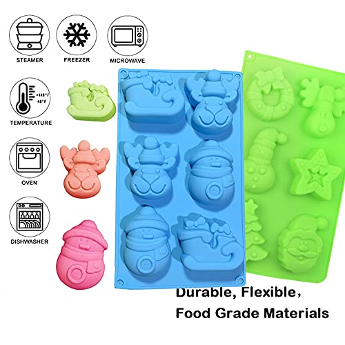 Stampi in Silicone Natalizi, Stampo per Dolci in