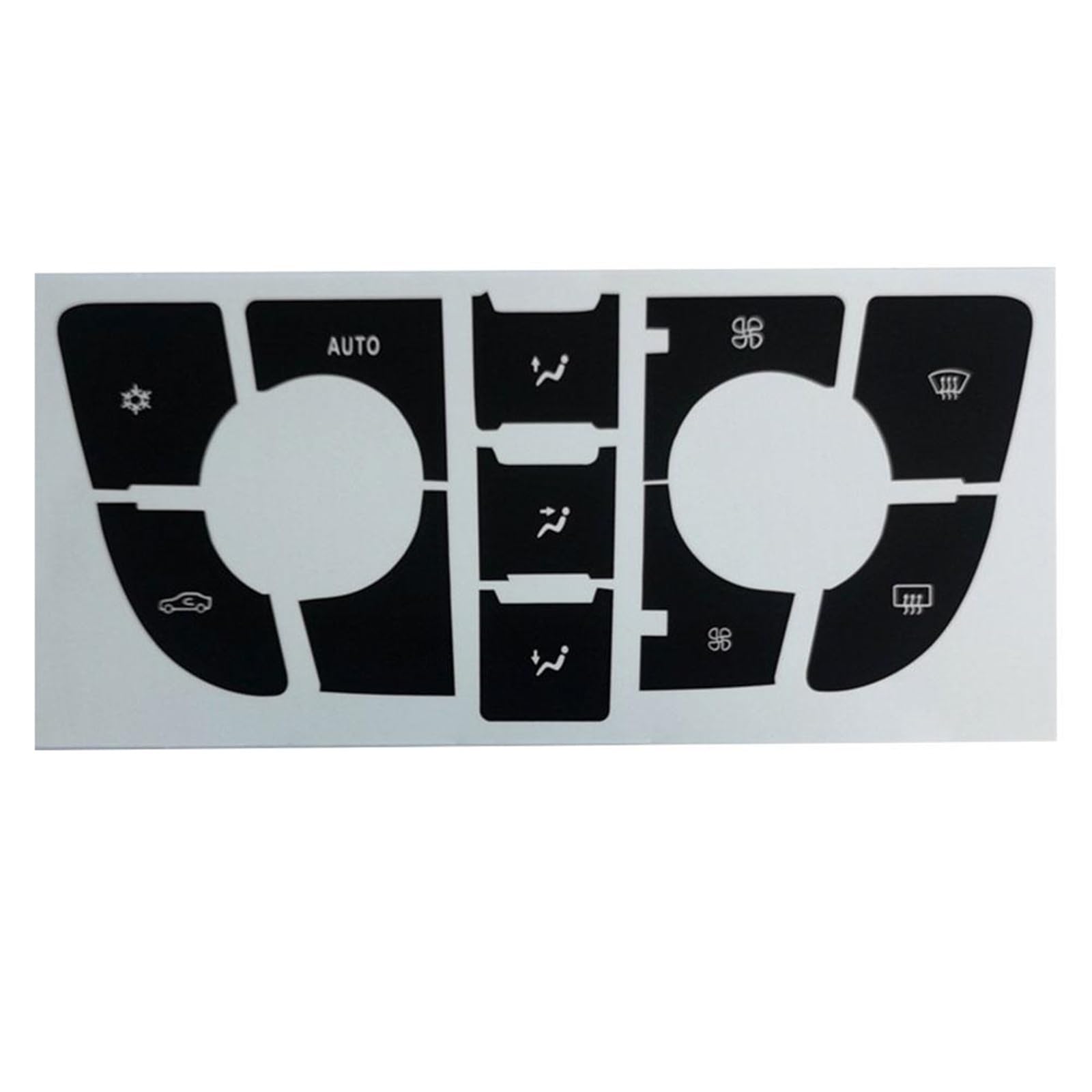 Wsbojxth One Color Repair Patch Compatible With Vauxhall For Gtc 2009-2015 Button Sticker Climate Radio Panel Repair Decals Dashboard Fixing Climate Control Cd Mp3 Panel(For Climate Control)