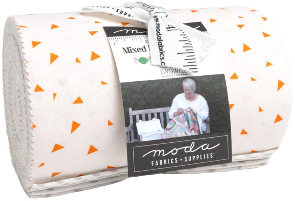 Jen Kingwell Mixed Bag of Bonbons Dessert Roll 20 5-inch Strips Moda Fabrics 18250DR