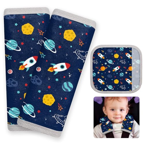 FIODAY Seat Belt Cover Pad for Baby, 2Pcs Soft Seatbelt Cushion Covers