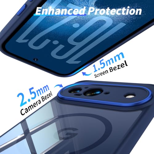 Image of Magnetic Case with Clear Back for Google Pixel 9, Fit for MagSafe