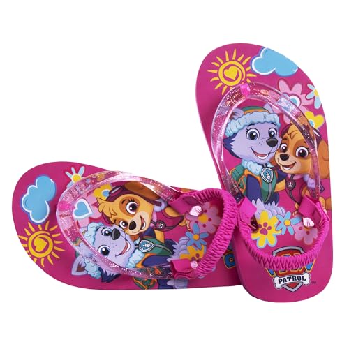Image of Nickelodeon Girls Boys character flip flops sandals kids water shoes - Paw Patrol Blues Clues Baby Shark - thong beach slides summer slip on quick dry toddler little kid