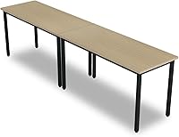 Vista 32 de Bonzy Home Mesas de conferencia, escritorio para computadora de oficina de 8 pies para sala de reuniones, estudio, escritura, mesa de podcast