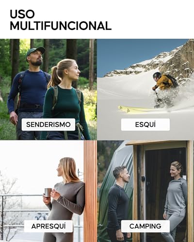 DANISH ENDURANCE Camiseta de Manga Larga de Lana Merino para Mujer, Ropa Interior Térmica Premium, Negro, S