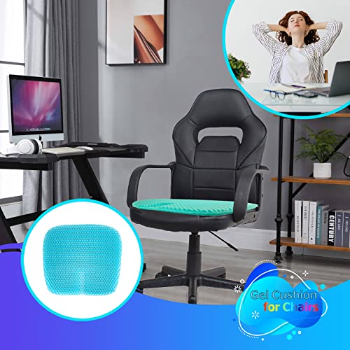 Masteymoh Gel Seat Cushion For Long Sitting, Gel Cushions For Pressure Sores Relief, Double Thick Gel Cushion For Sitting, Seat Cushions For Office Chairs With Breathable Nonslip Cover #TOP5