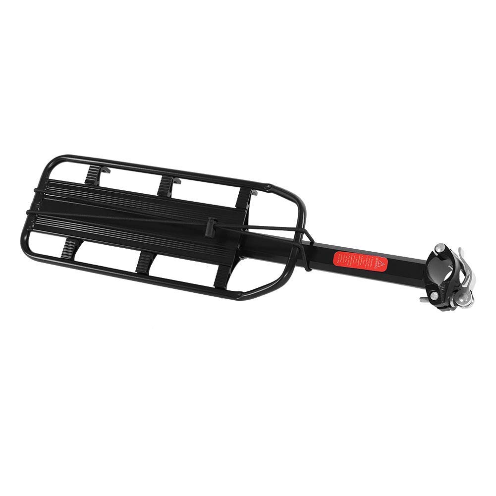 Vélo Porte Bagage, Transporteur Porte Bagages Arrière de Vélo de de 50 Kilogrammes Rack de Vélo avec Réflecteur pour La Plupart des Vélos