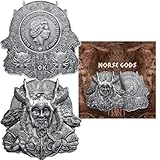 2023 Ghana Norse God Loki 2 Cedis Silver-Plated Uncirculated Ultra High Relief Antique Finished Coin