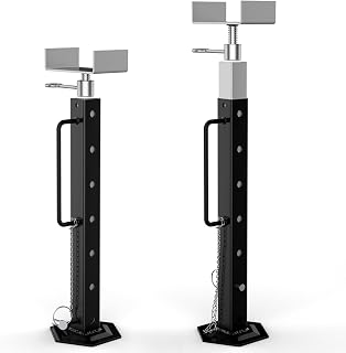 RV Slide Out Support Jacks 19"-47", Camper Stabilizer Jacks 2 Pcs Heavy Duty Rust Resistant Steel for 5th Wheel 5000 lbs Capacity, Camper Supports Stabilizer Jack Stand