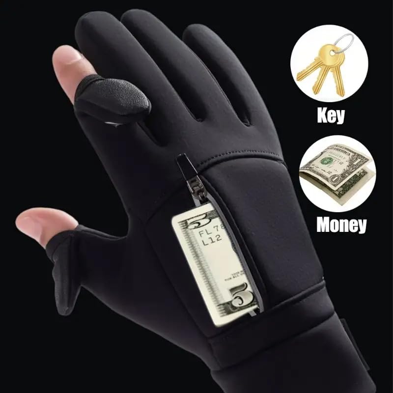 Image of Rider Gloves with Touch Screen, Winter Thermalware, Waterproof Material, Anti-Slip Silicon Design, Riding Gloves for Men & Women, Sports Glove for Work, Running, Cycling, Driving