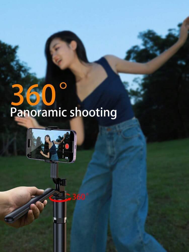 Image of Big Tripod 67 inch with 360 Rotation Pan Head Handle Grip Selfie Stick R16| All Mobile Phone Compatible with Wireless Selfie Remote Camera Shutter Included