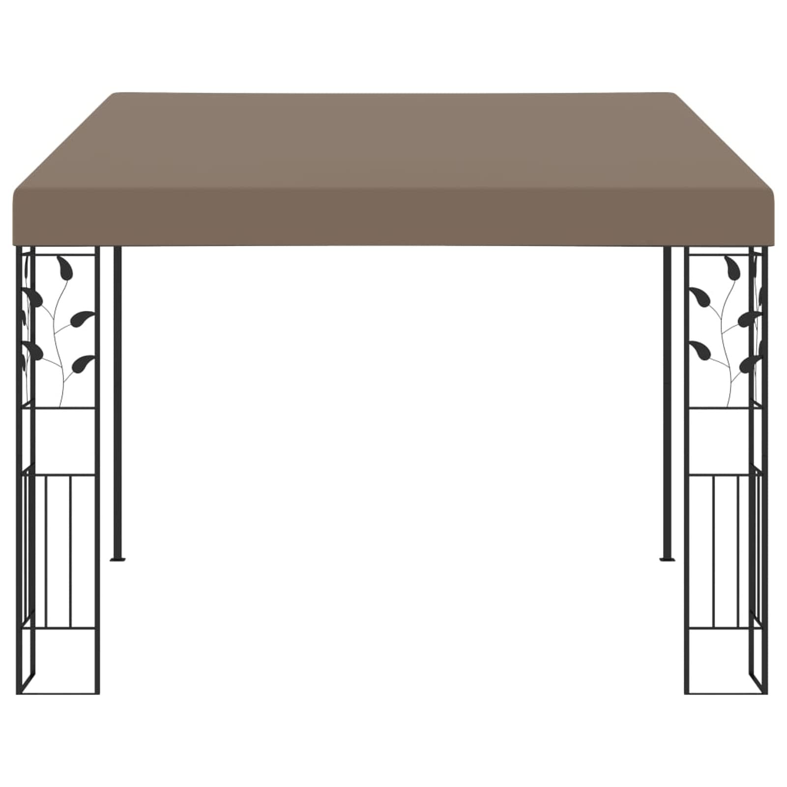 Gazebo a Parete 3x3x2,5 m Talpa,Gazebo Pergola Con Telo Impermeabile Richiudibile E Struttura Rettangolare In Acciaio Inossidabile Ad Alta Densità,Per Arredo Giardino,Terrazzo e Attività Commerc