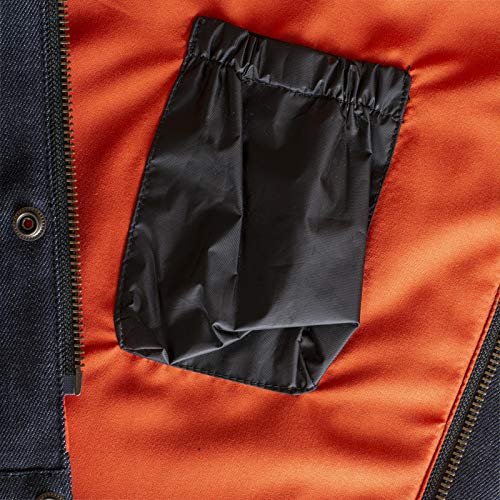 Nesko Sports Cut Off Blue/Black Denim Mens Womens Vest Waiscoat (Black, 2Xl) #TOP3