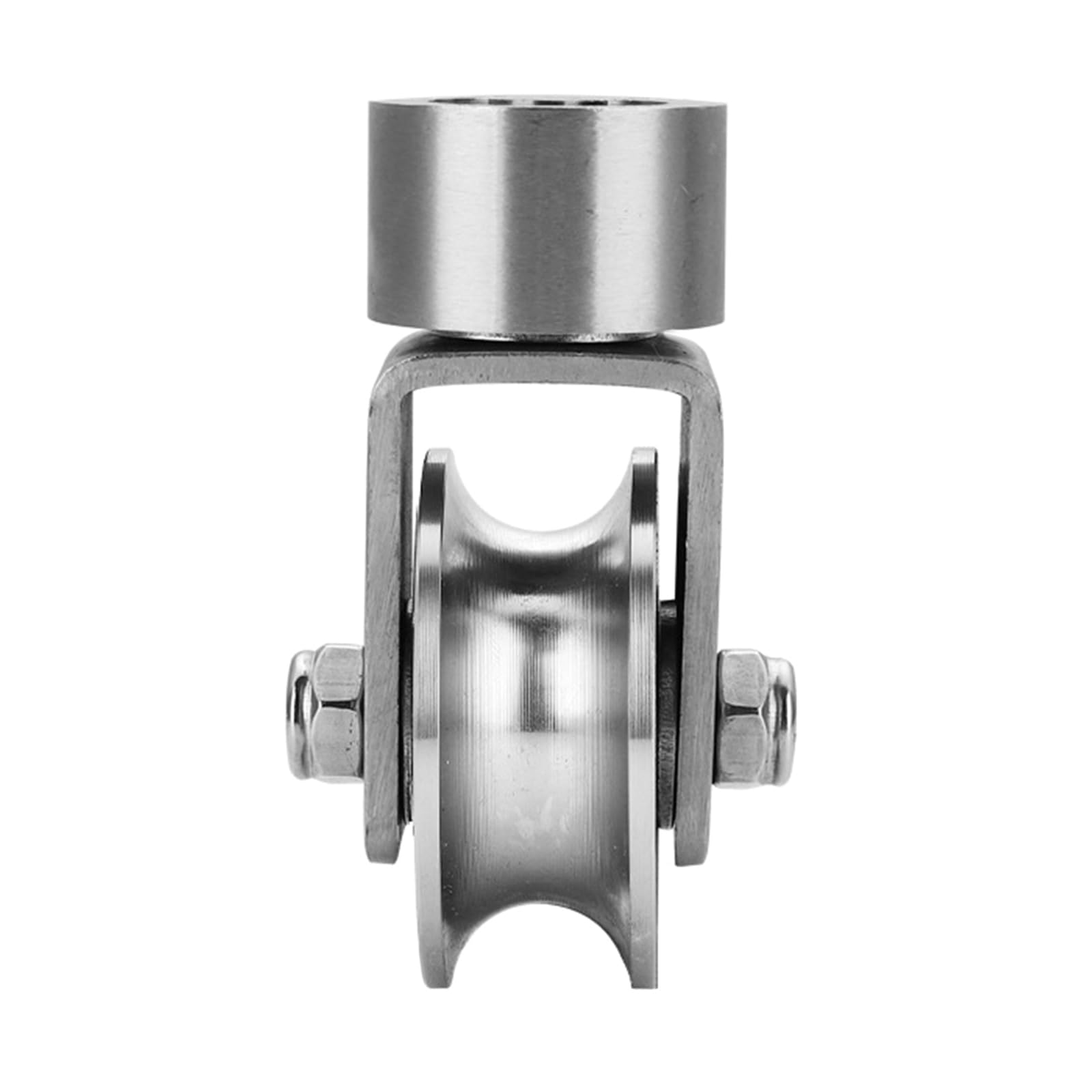 Msioytog C V/H Type Pulley 304 Steel Tractions Wheel Block Quiet Roller Tractions Wheel Slidings Gate Roller Easy Installation