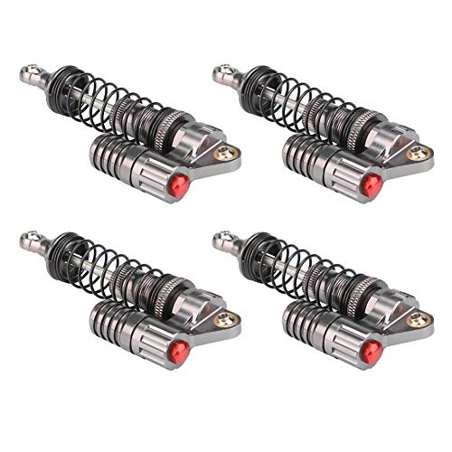 4 Stücke RC Stoßdämpfer, Aluminiumlegierung Hochfeste Federn Schocks Set Dämpfer für Axial / SCX10 / D90 / RC Crawler Auto