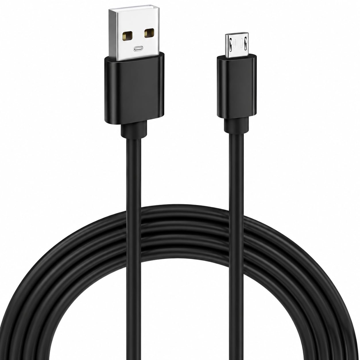 Dragon Trading Cable USB 2 m Carga Rápida para Mando PS4 DualShock 4 y Xbox One – Play & Charge, Largo y Resistente, Compatible con Carga en Modo Reposo