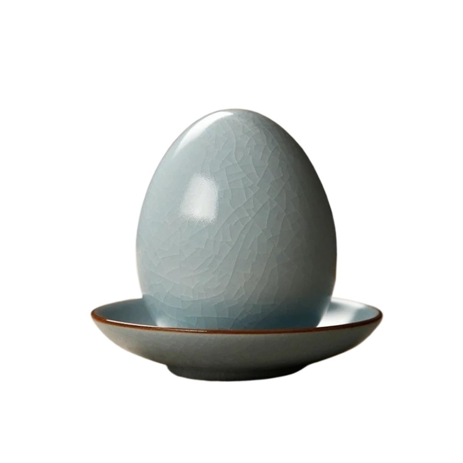 Ru Kiln Crackle Tea Pet, huevo de té de cerámica nutrible