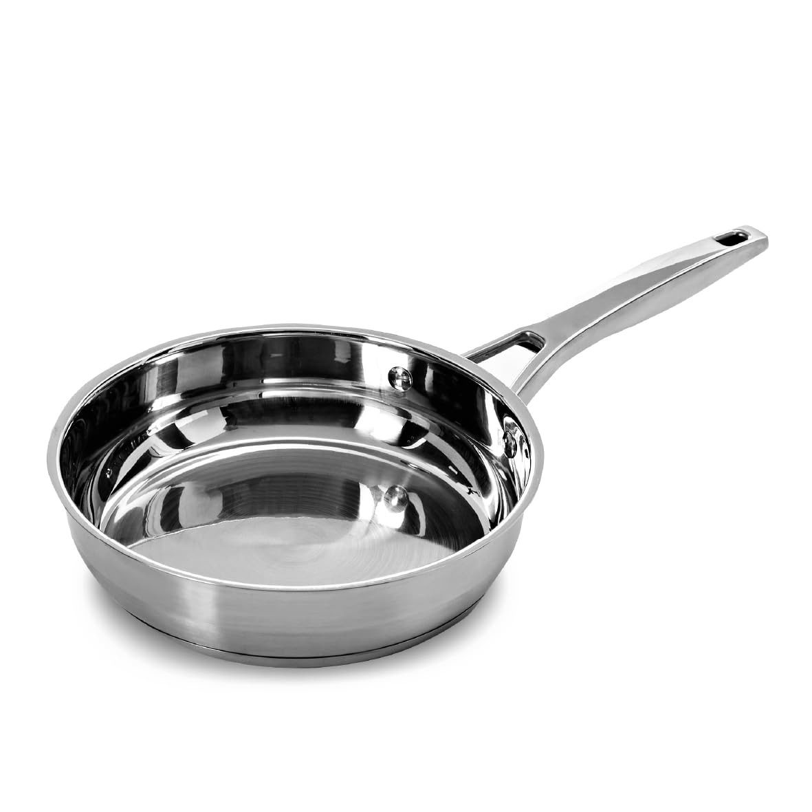 Blackmoor 20cm Stainless Steel Frying Pan/High Grade, PFAS-Free, Suitable for All Hob Types Including Induction and Oven Cooking/Pro Range 65239