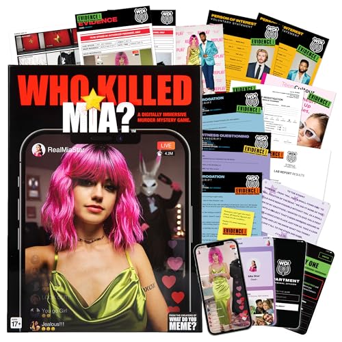 What DO You Meme? Who Killed Mia — A Modern Murder Mystery Game True Crime Solving Games for Adults, Find Out who Killed Influencer Mia Star, for True Crime Fans - image 1