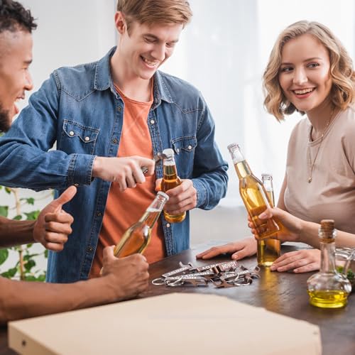 Junkin 60 Pcs Western Cowboy Party Favors Howdy Metal Bottle Opener Keychain Bulk Western Cowgirl Theme Favors for Wild West Derby Last Rodeo Bar Birthday Wedding Bridal Shower Gift Souvenirs (Brown) - Image 6