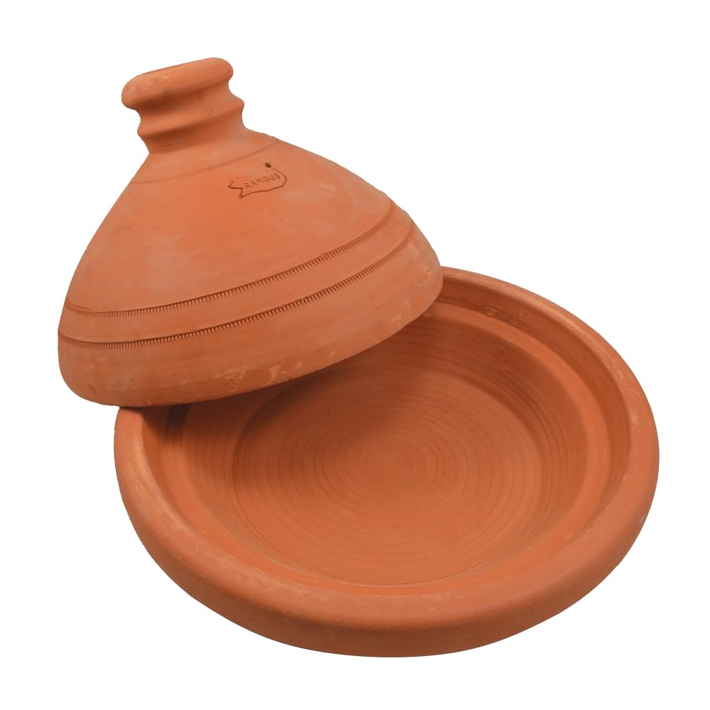 Tajín marroquí Aladin 34 cm sin esmaltar, 6 – 8 personas