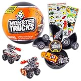 Mini Toys Zuru 5 Surprise Monster Trucks Mystery Set - Surprise Mini Monster Truck Mystery Bundle with Cars and Trucks Stickers and monster truck collectibles