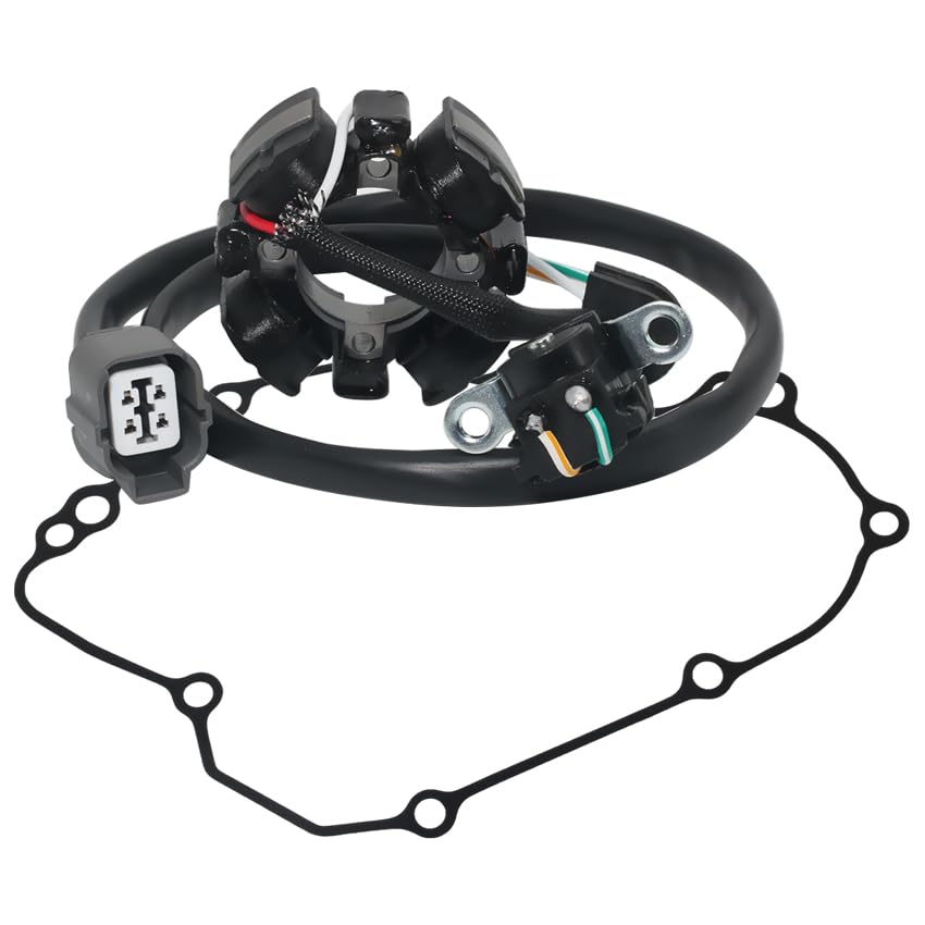 Stator Coil Rectifier Stator Gasket for Kawasaki 2006 KX450F KX450D6F,2007 KX450F KX450D7F,2008 KX450F KX450D8F Stator Coil Rectifier Stator Gasket Stator Coil 21003-0035 Stator Gasket 11061-0084