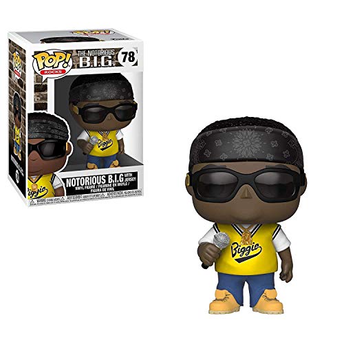Funko POP! Vinyl: Rocks: Notorious BIG B.I.G. Jersey - Biggie - Collectable Vinyl Figure - Gift Idea - Official Merchandise - Toys for Kids & Adults - Music Fans - Model Figure for Collectors
