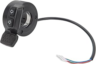 Acelerador de Polegar de Scooter Elétrico, Acelerador de Dedo de Polegar de Scooter Elétrico Com Interruptor de Direção Esquerdo Direito Bicicleta Elétrica Acelerador de Polegar