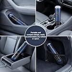 TEZILON Car Vacuum Cleaner 18000Pa Powerful Suction HEPA Filter, Portable Cordless Handheld Vacuum Rechargeable with LED Display&Air Duster, Multi-Nozzles for Car Home Pet Hair Keyboard