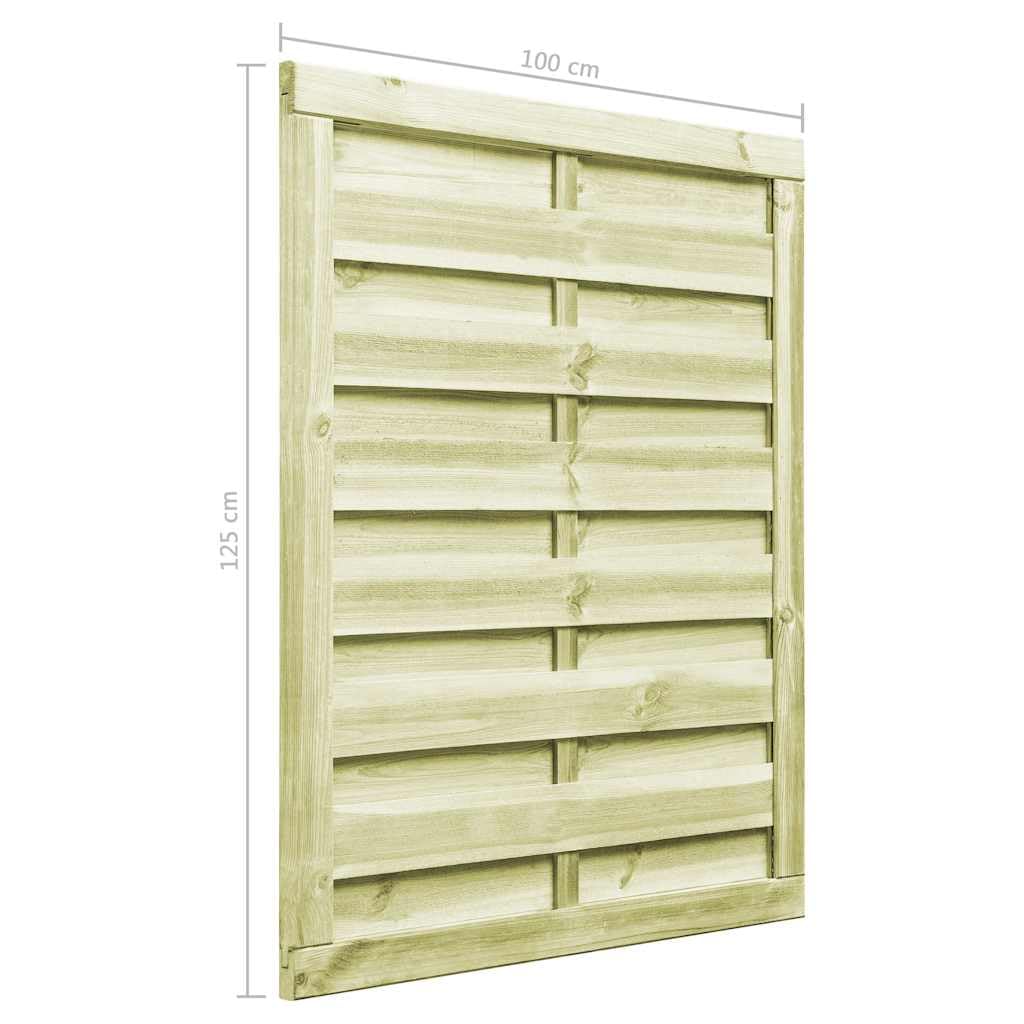 Brama ogrodowa z drewna sosnowego, impregnowana, 100 x 125 cm, zielona