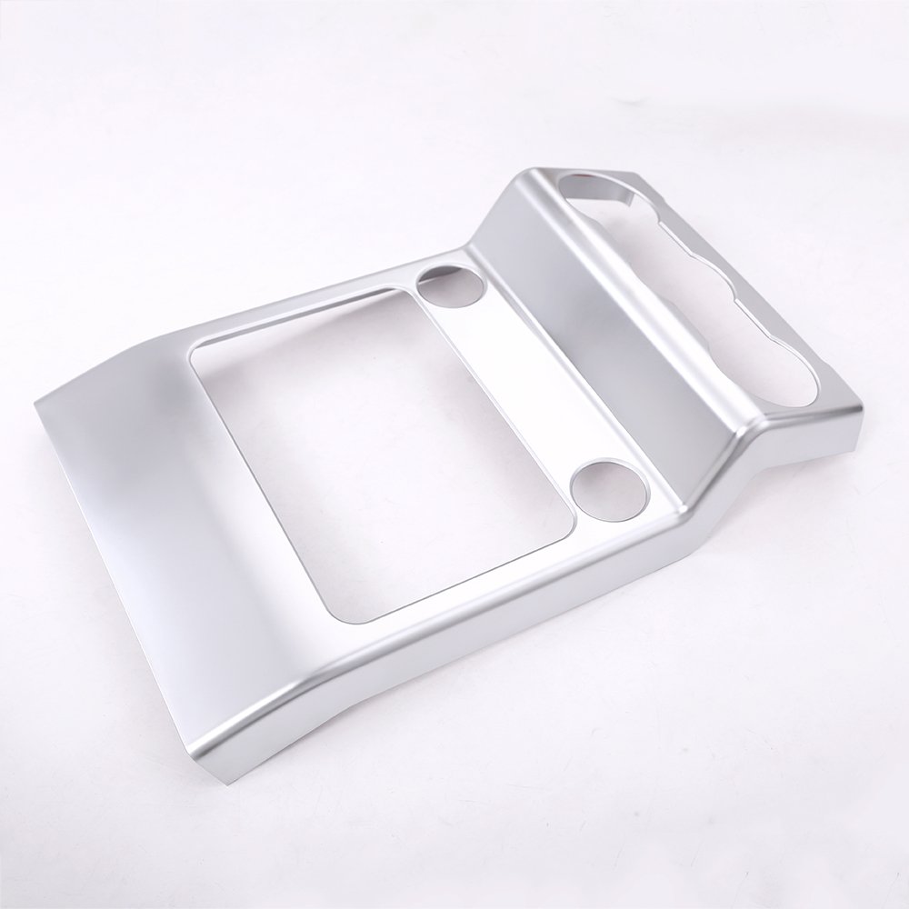 For Discovery 5 LR5 2017 Stylizacja samochodu ABS Matowy Chromowany podłokietnik Tylny AC Outlet Vent Cover wykończenia Akcesoria samochodowe