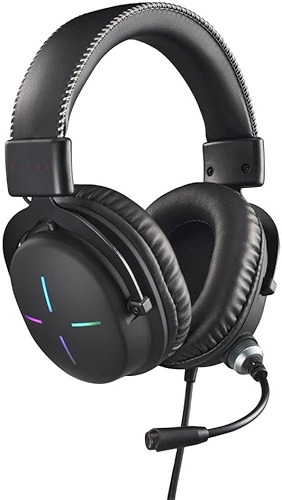 Headset Gamer Nitro NHW200 Gen 2 desing over-ear RGB com Microfone omnidirecional