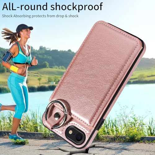 Étui de protection iPhone 7/8/SE antichoc rose gold avec fermoir - 7