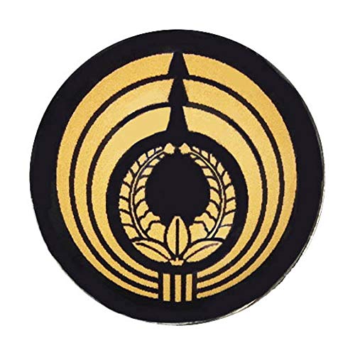 家紋ピンバッジ 20mm 熨斗輪に上り藤 ピンズ家紋