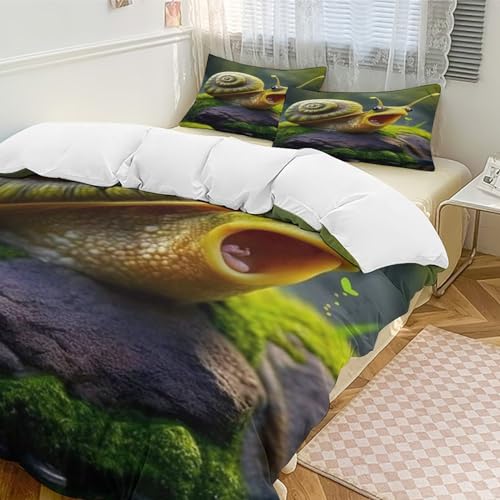 Parure de lit escargots 3D hypoallergénique pour enfants - 5