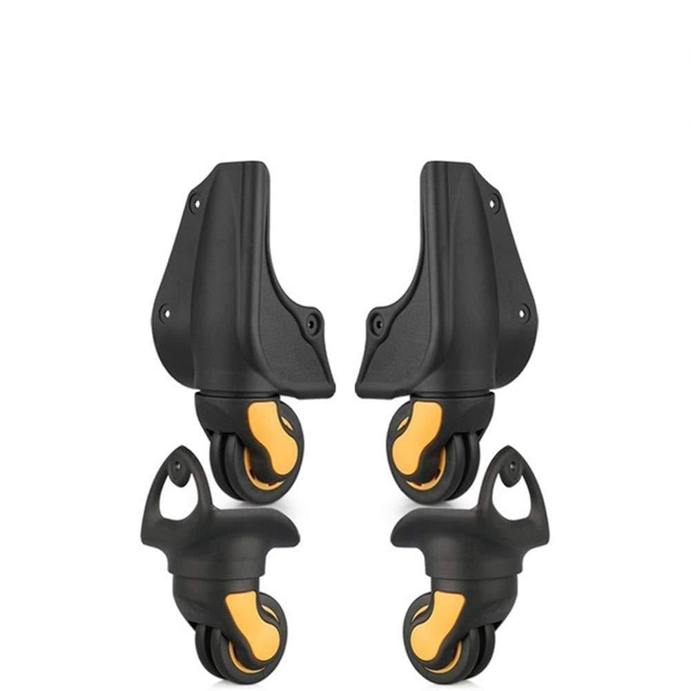 Ruote per impieghi gravosi di Ricambio Password Valigia puleggia Bagaglio accessorie Universale di Riparazione Ruota Imbarco Il Telaio Accessori Valigia Ruote (Colore : W159(4 Wheels) Black)