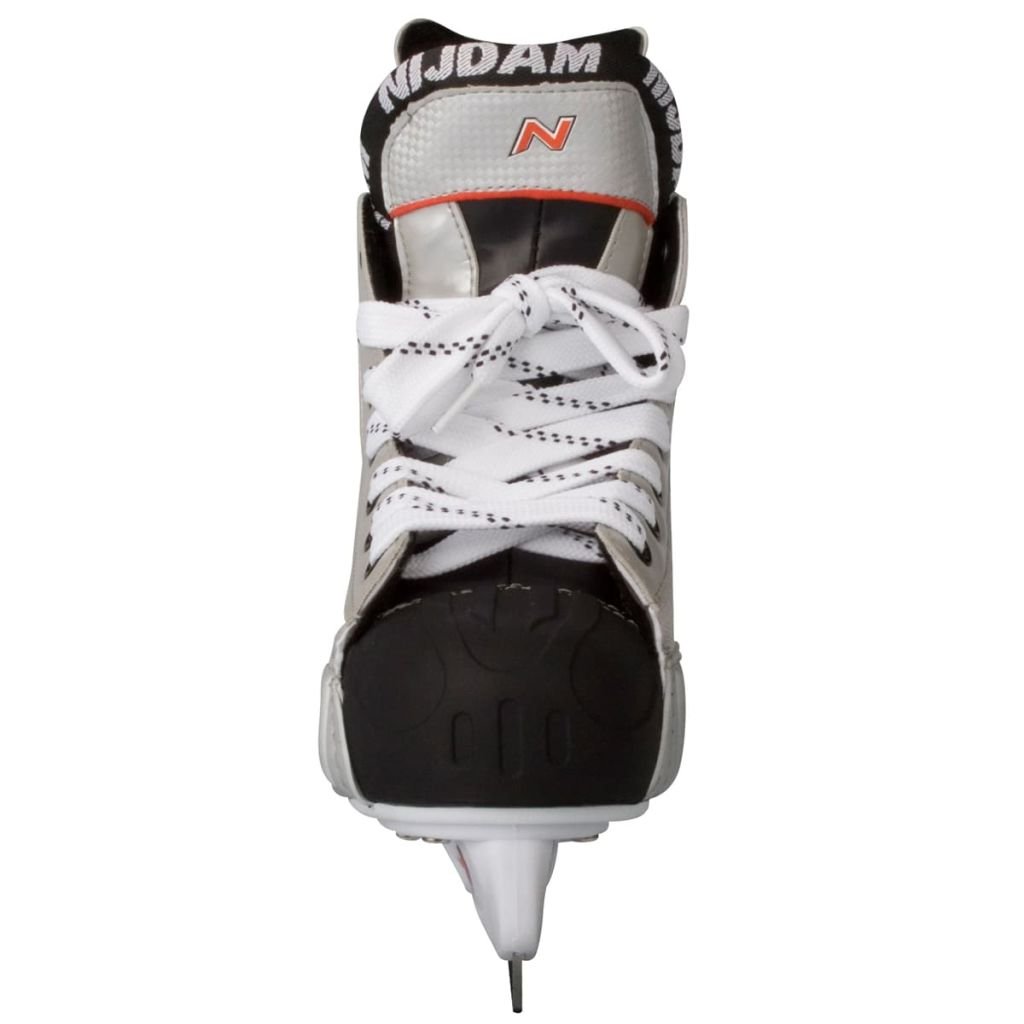 Nijdam Paire de Patins de Hockey sur Glace hardboot pour Homme Silber Schwarz Rot Taille 43