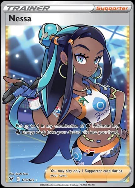 Pokemon - Nessa - 183/185 - Vivid Voltage - Full Art Trading Card