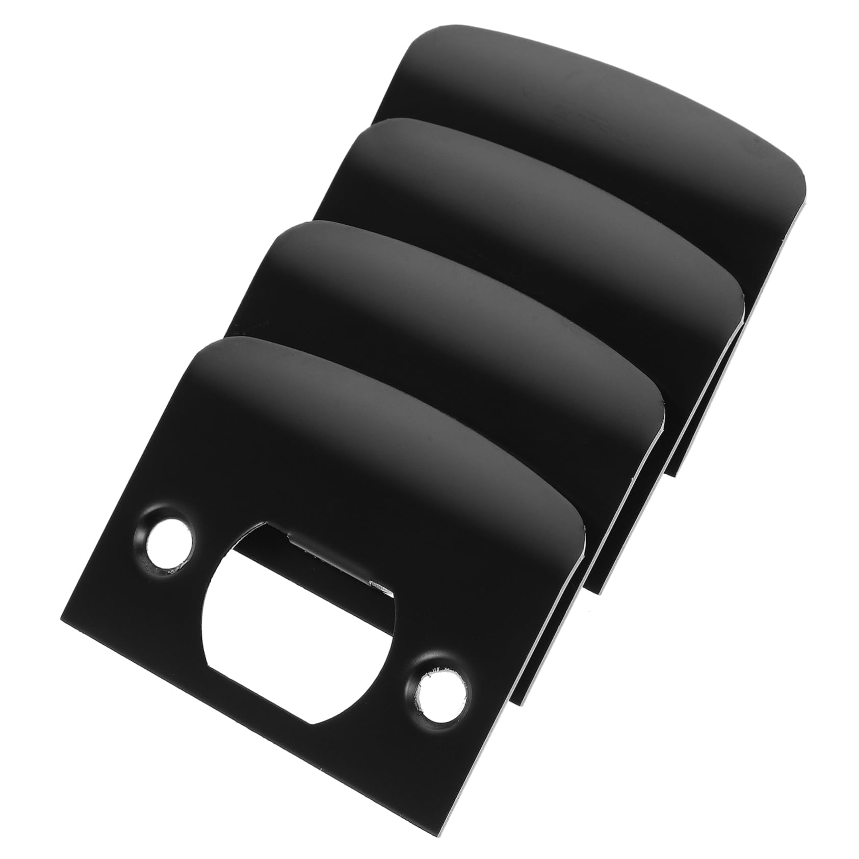 NUOBESTY 20 Pièces Boucle à Ardillon Verrouillable Plaque De Renfort De Porte Plaque De Renfort Pêne Dormant Gâches pour Portes Extérieures des Plaques Métalliques Black Acier Inoxydable