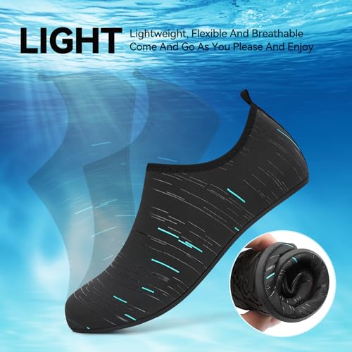 Image of Sixspace Water Shoes for Women Men Aqua Socks Swim Shower Beach Barefoot Pool Quick-Dry Non Slip Lake Surf