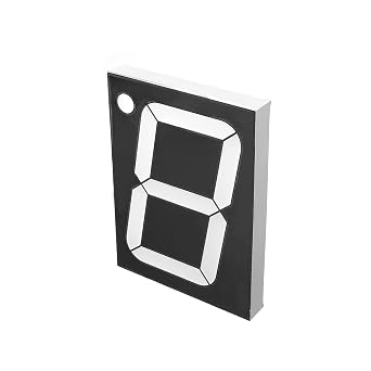 Othmro 1pcs Common Anode LED Display Digital Tube 1 Bit 7 Segment Black 10Pin with a Good Uniform Light Output